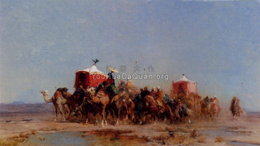 Caravan In The Desert - 阿尔贝托·帕西尼